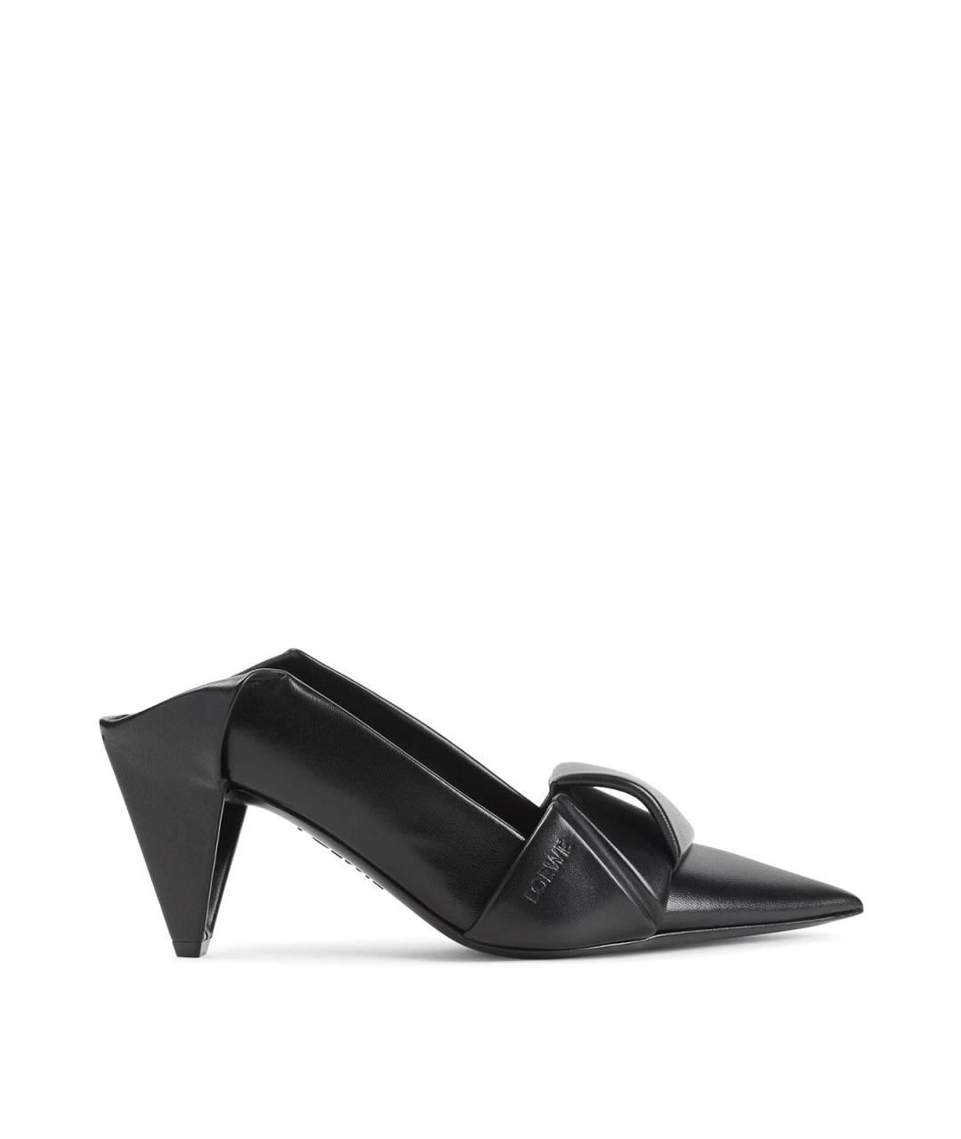 LOEWE Черные кожаные туфли, фото 1