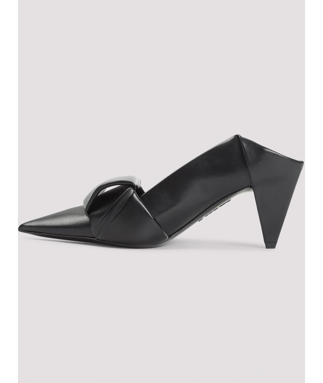 LOEWE Черные кожаные туфли, фото 2