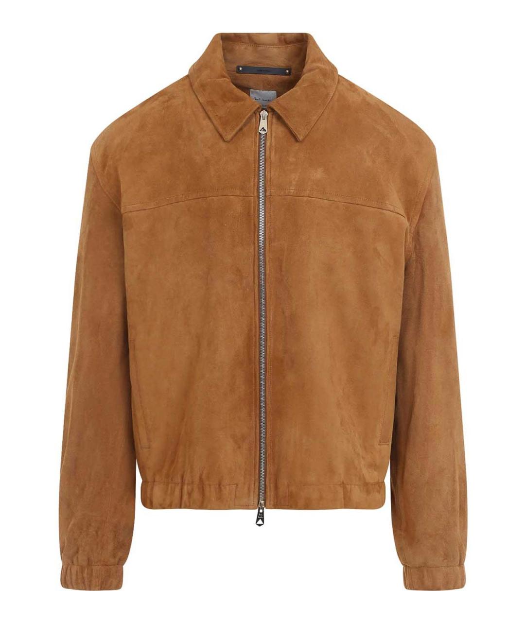 PAUL SMITH Бежевая замшевая куртка, фото 1
