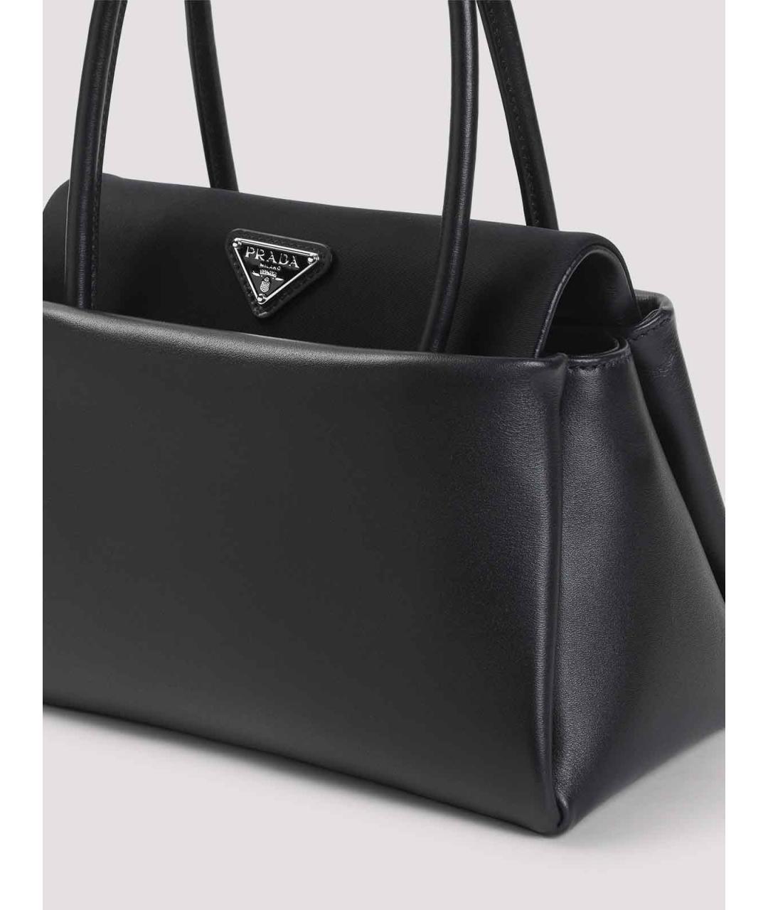 PRADA Черная кожаная сумка тоут, фото 3