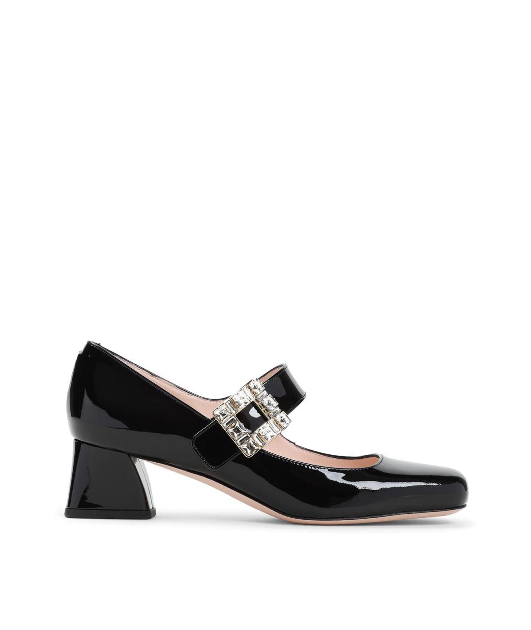 ROGER VIVIER Черные кожаные туфли, фото 1