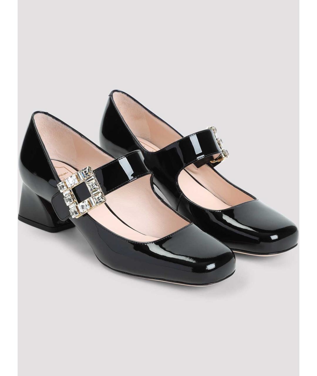 ROGER VIVIER Черные кожаные туфли, фото 3
