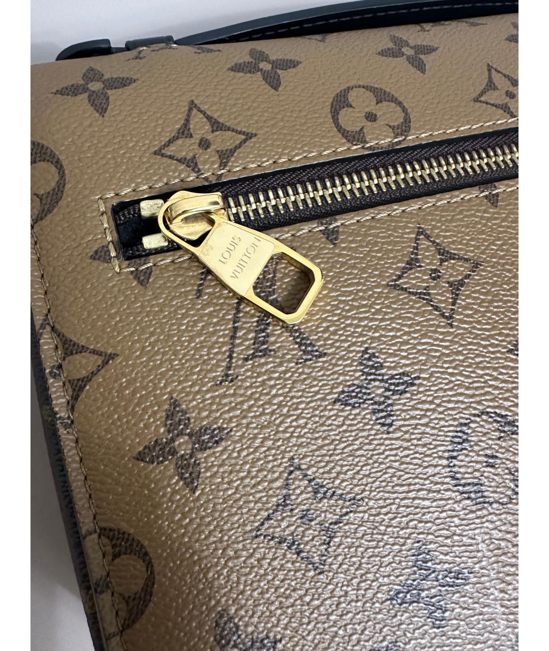 LOUIS VUITTON Коричневая сумка через плечо из канвы, фото 6