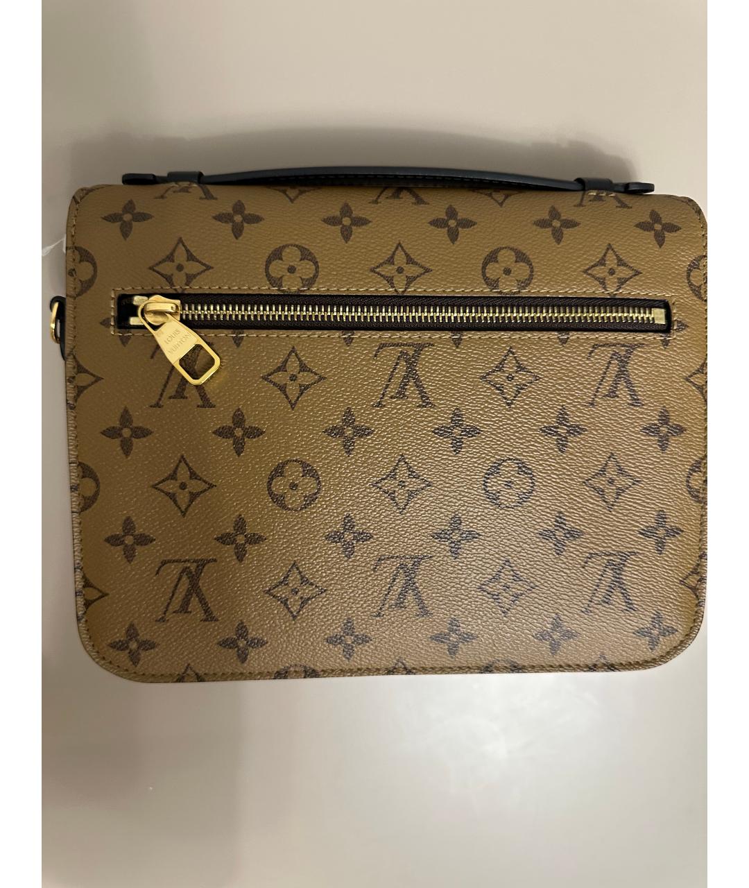 LOUIS VUITTON Коричневая сумка через плечо из канвы, фото 2