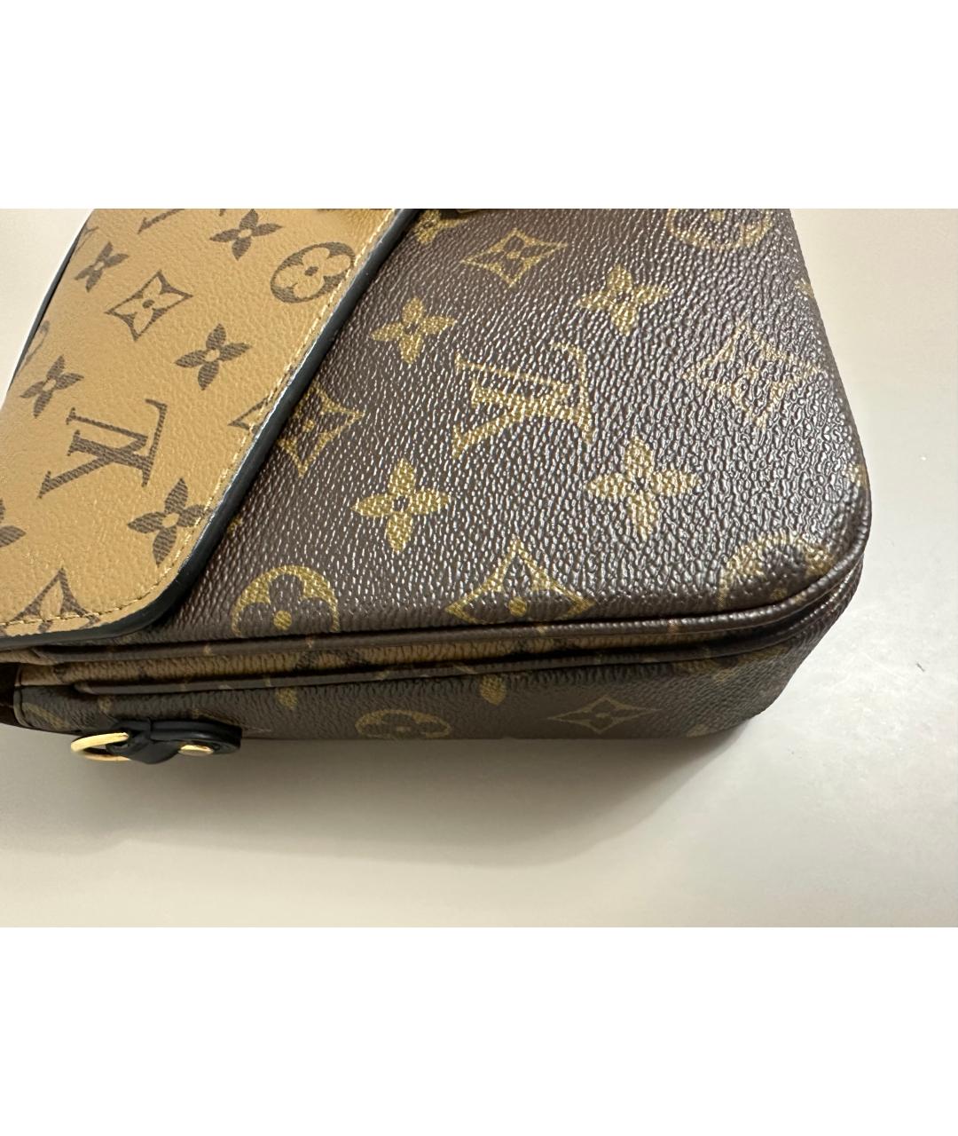 LOUIS VUITTON Коричневая сумка через плечо из канвы, фото 3