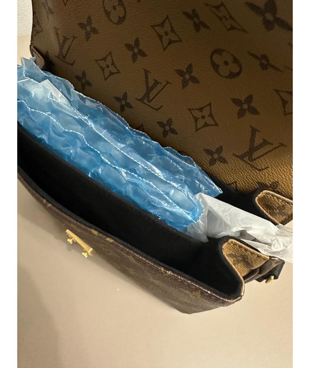 LOUIS VUITTON Коричневая сумка через плечо из канвы, фото 4