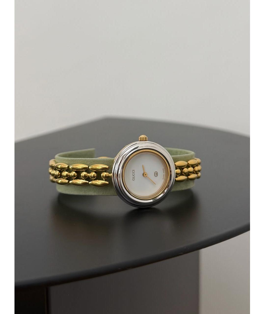 GUCCI Золотые часы, фото 5