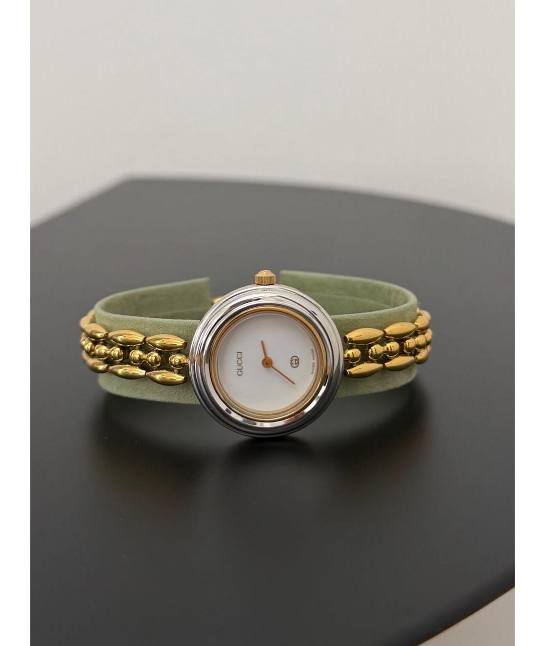 GUCCI Золотые часы, фото 9