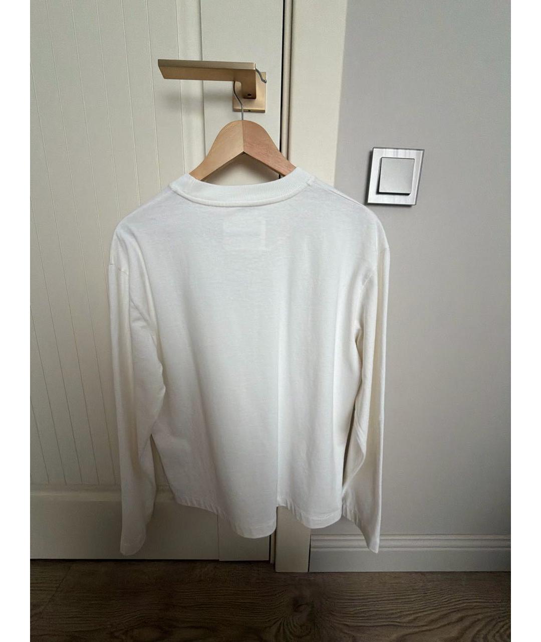 JIL SANDER Белая хлопковая водолазка, фото 2