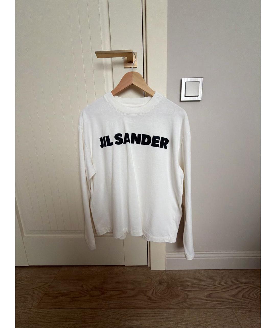 JIL SANDER Белая хлопковая водолазка, фото 5