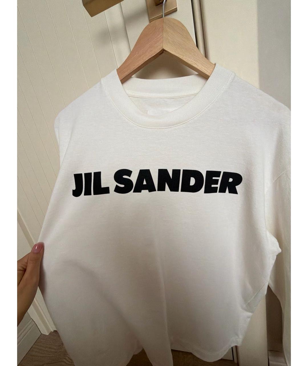 JIL SANDER Белая хлопковая водолазка, фото 4