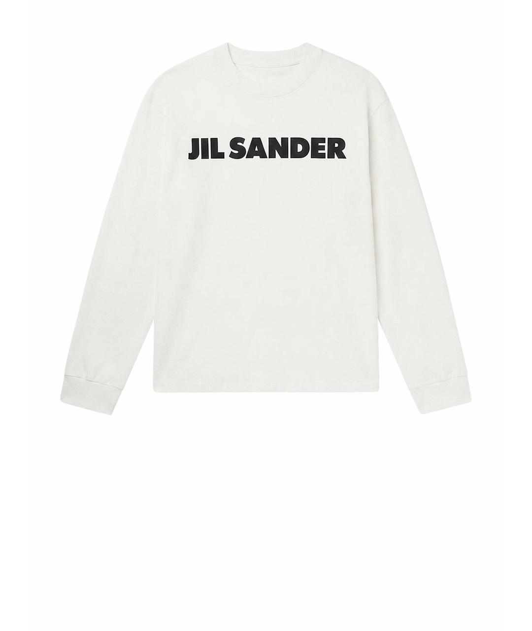 JIL SANDER Белая хлопковая водолазка, фото 1