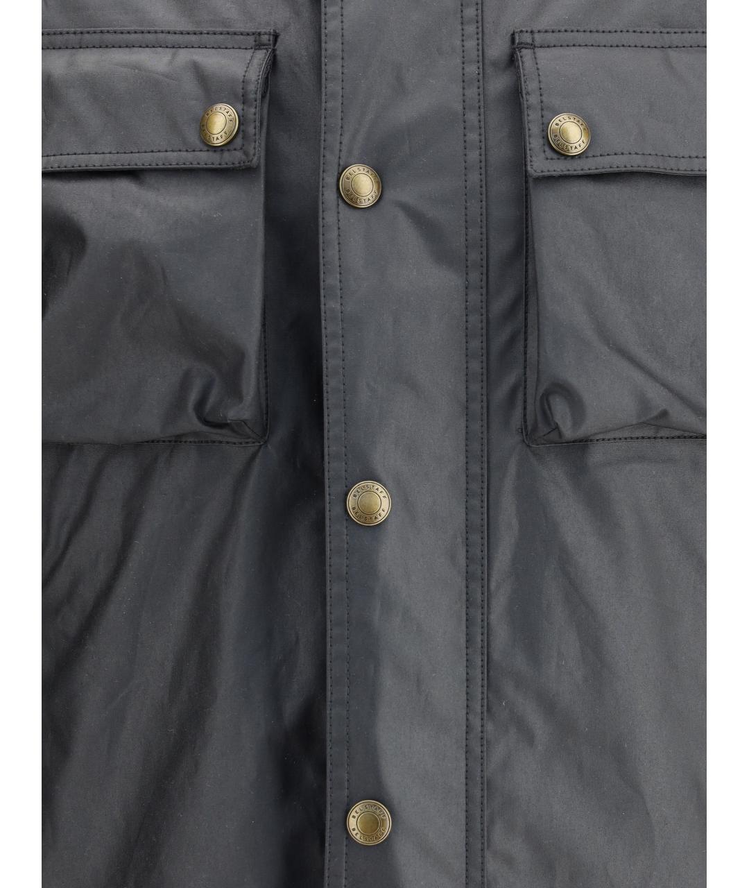 BELSTAFF Черная хлопковая куртка, фото 3