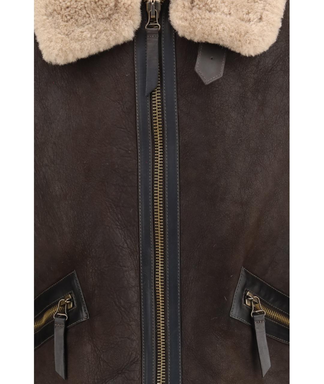 BELSTAFF Коричневая кожаная куртка, фото 3