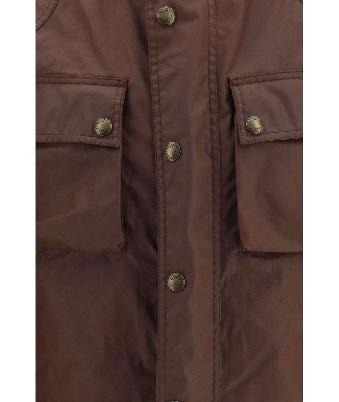 BELSTAFF Бордовая хлопковая куртка, фото 3