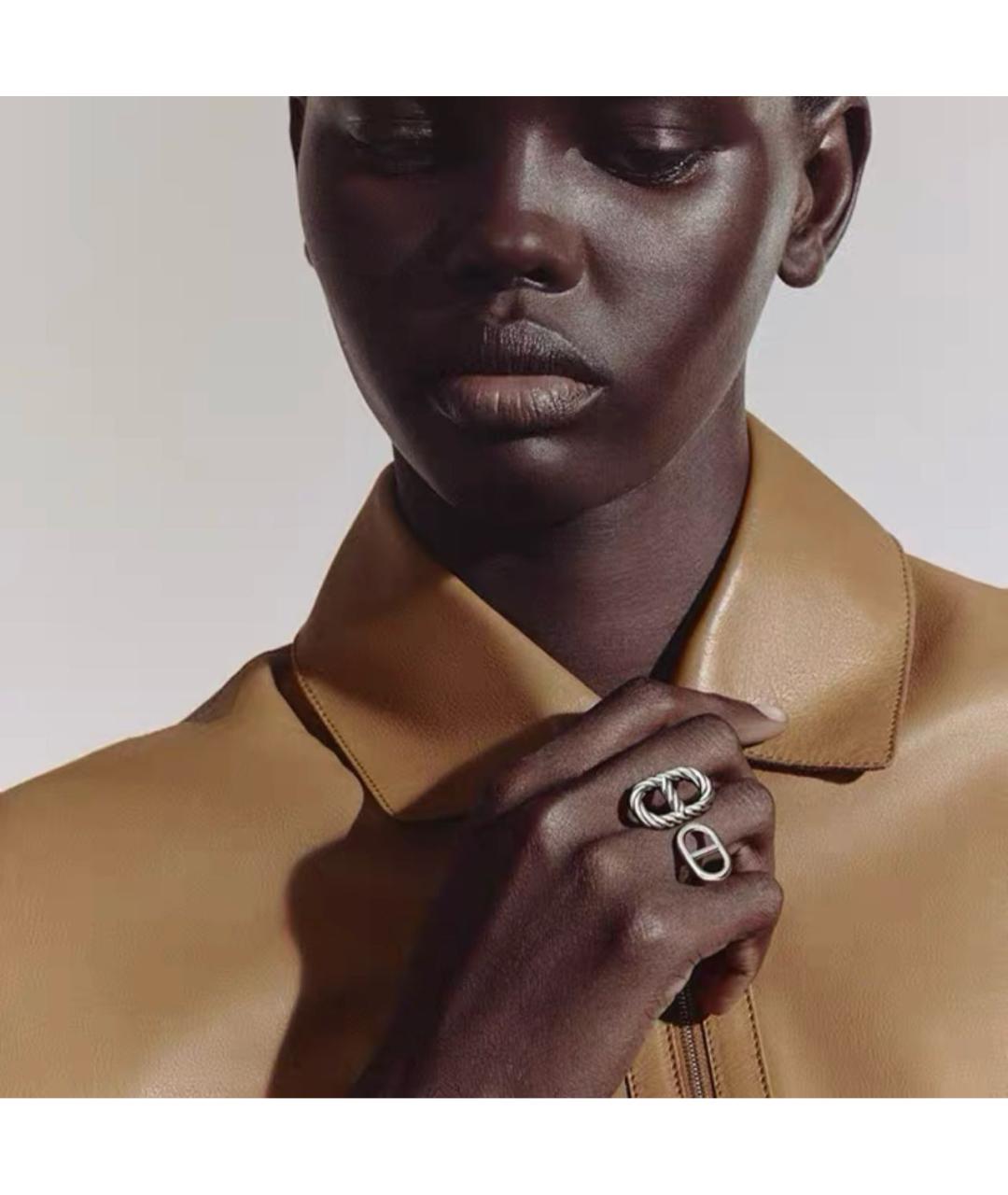 HERMES Серебряное серебряное кольцо, фото 3
