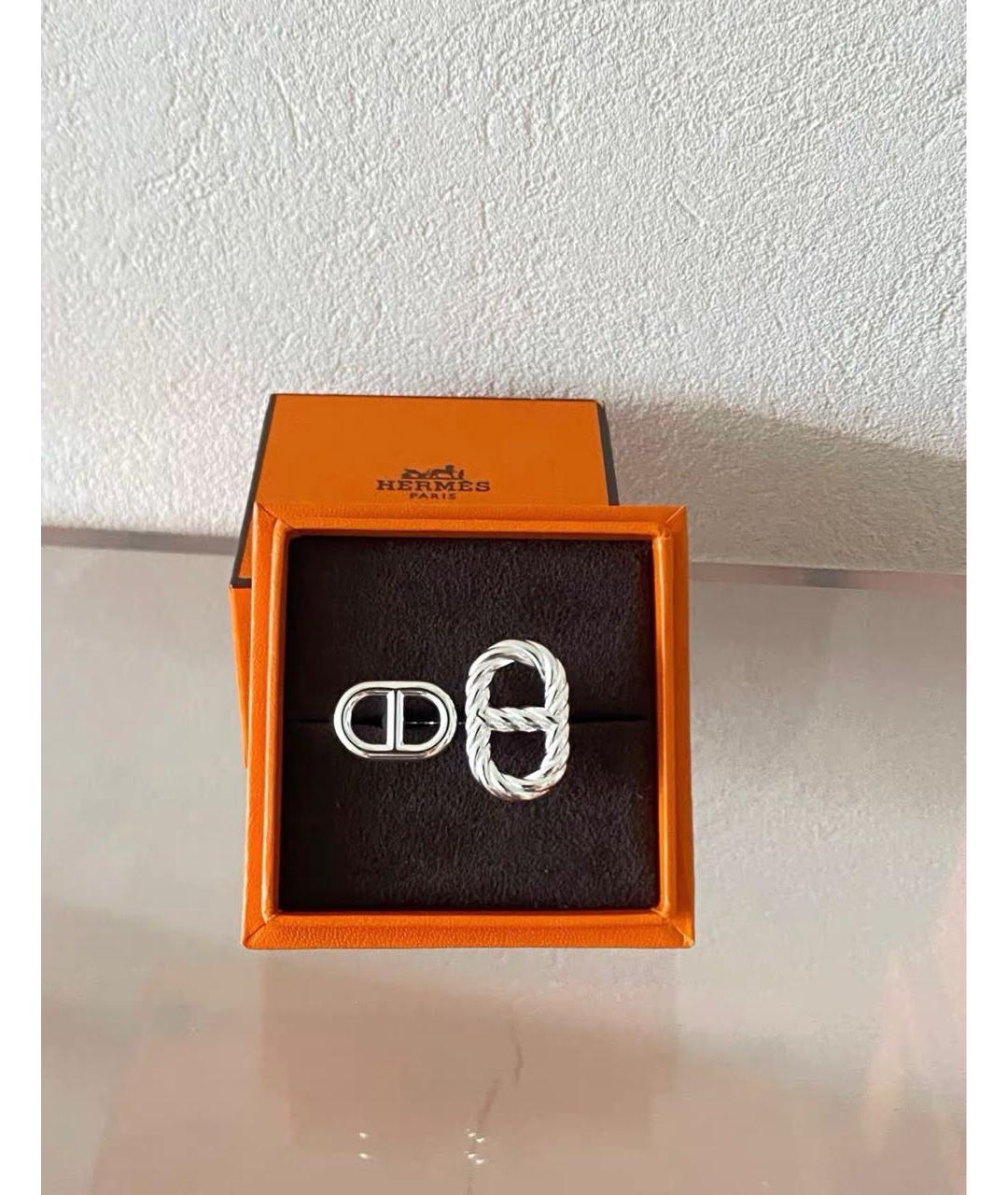 HERMES Серебряное серебряное кольцо, фото 2