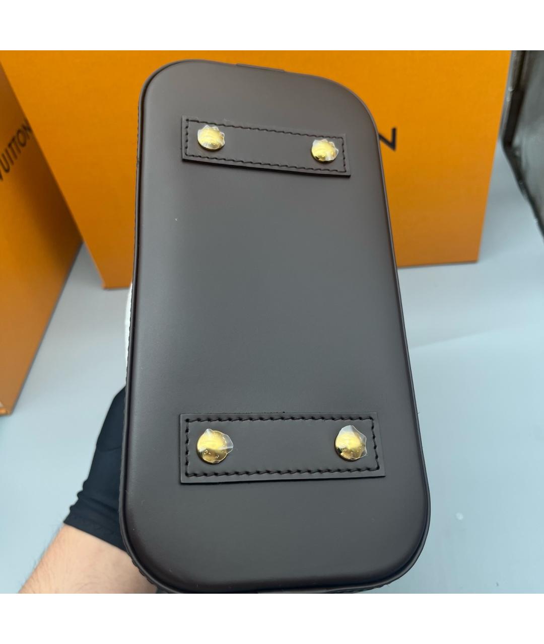 LOUIS VUITTON Коричневая сумка тоут из искусственной кожи, фото 4