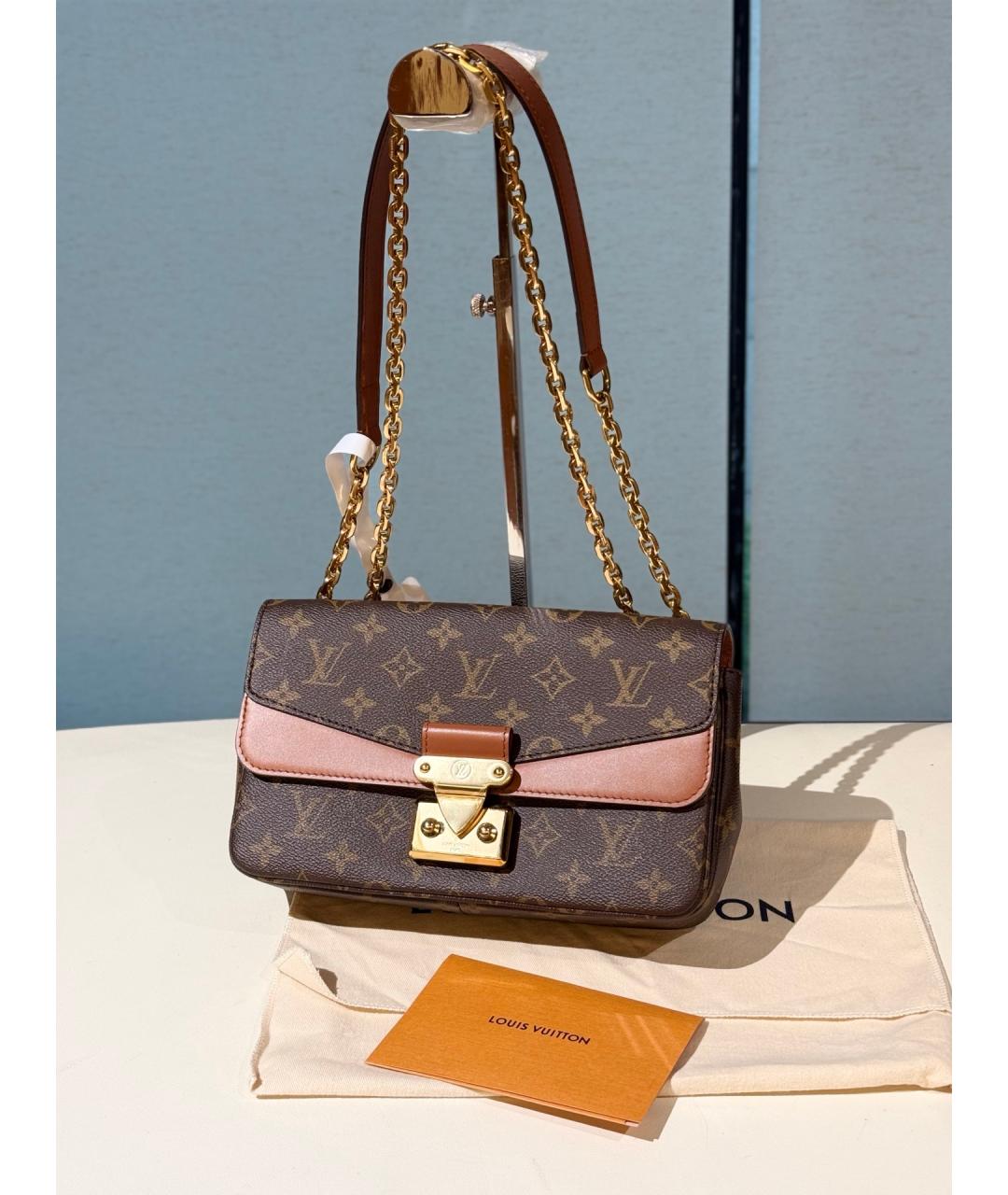 LOUIS VUITTON Коричневая сумка через плечо из канвы, фото 9