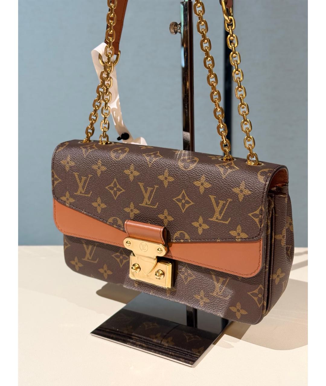 LOUIS VUITTON Коричневая сумка через плечо из канвы, фото 3