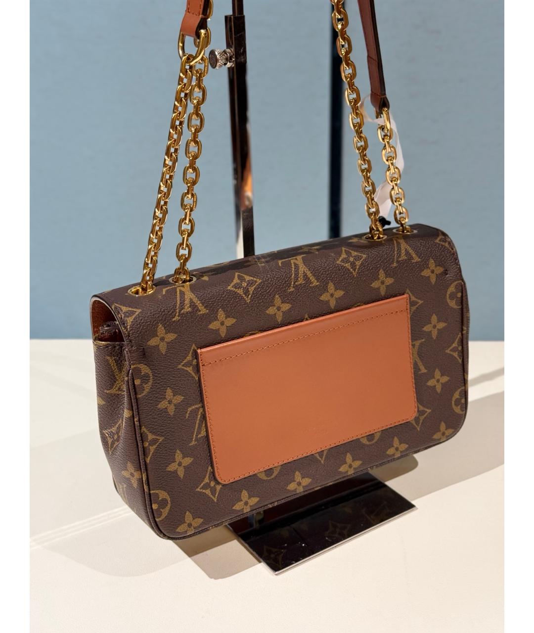 LOUIS VUITTON Коричневая сумка через плечо из канвы, фото 6
