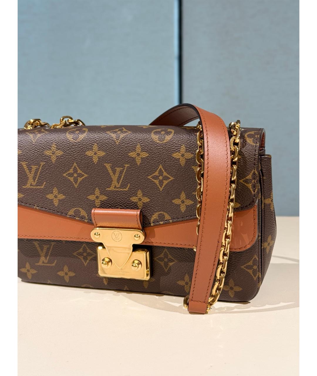 LOUIS VUITTON Коричневая сумка через плечо из канвы, фото 7