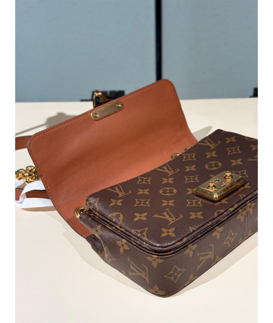 LOUIS VUITTON Коричневая сумка через плечо из канвы, фото 8