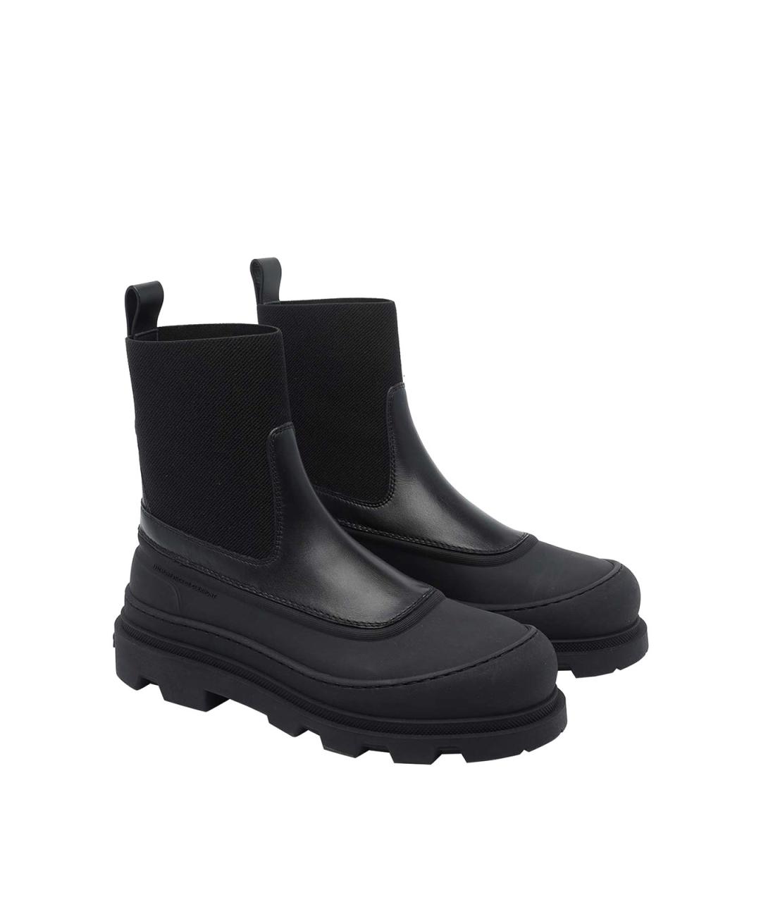 MONCLER Черные резиновые ботинки, фото 2