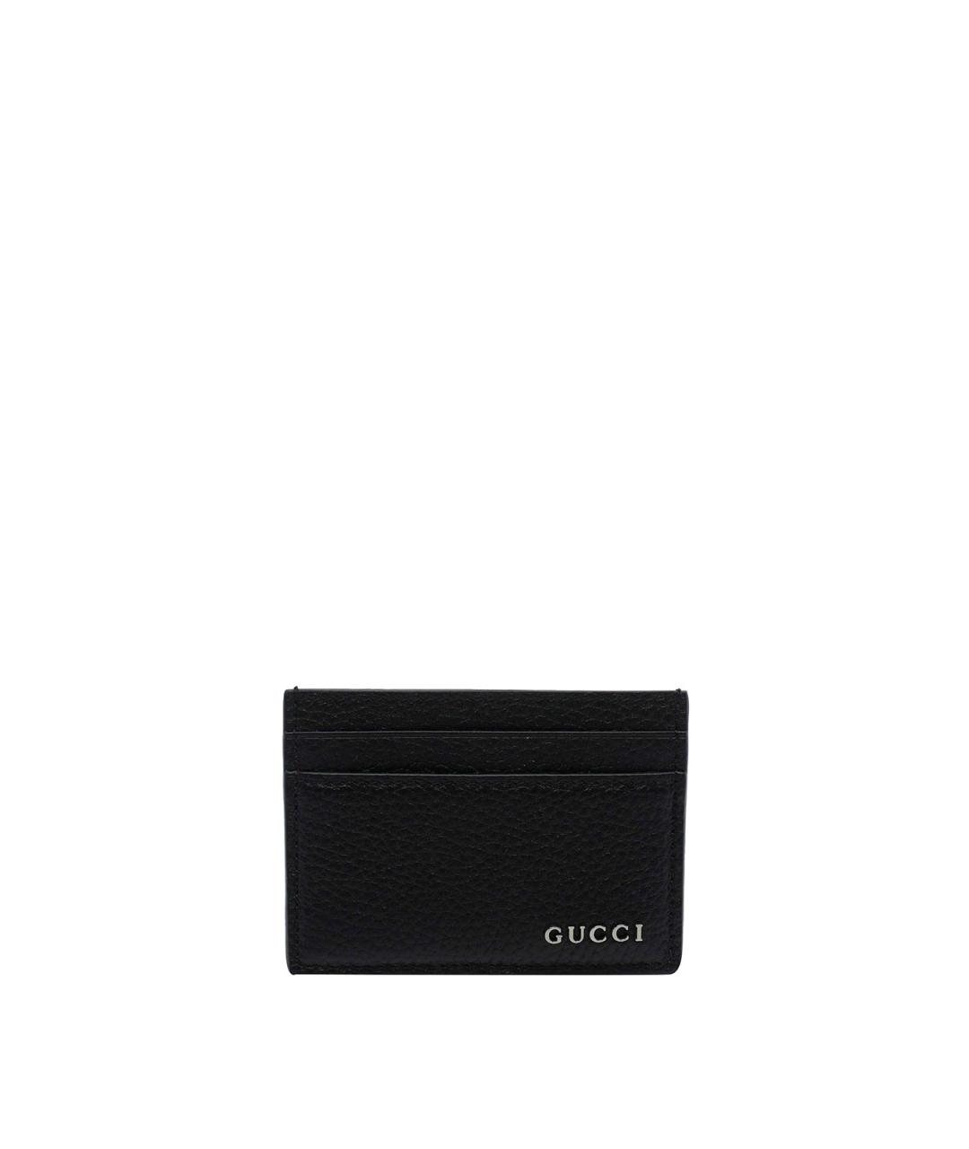 GUCCI Черный кожаный кардхолдер, фото 1