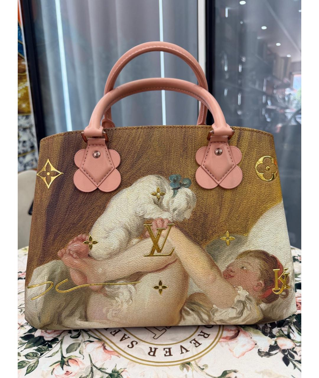 LOUIS VUITTON Коричневая сумка тоут, фото 3