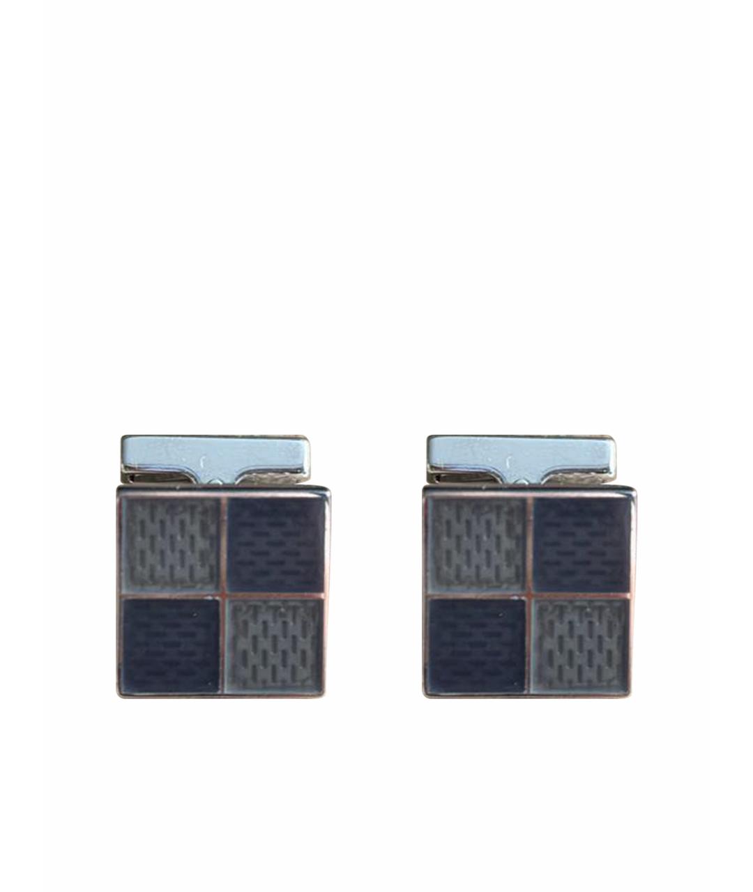 LOUIS VUITTON Антрацитовые серебряные запонки, фото 1