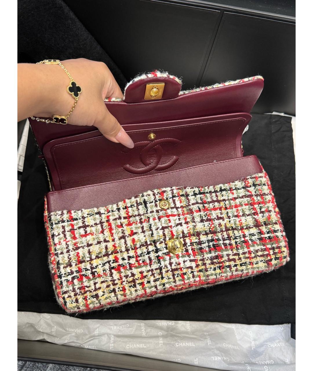 CHANEL Мульти твидовая сумка через плечо, фото 7