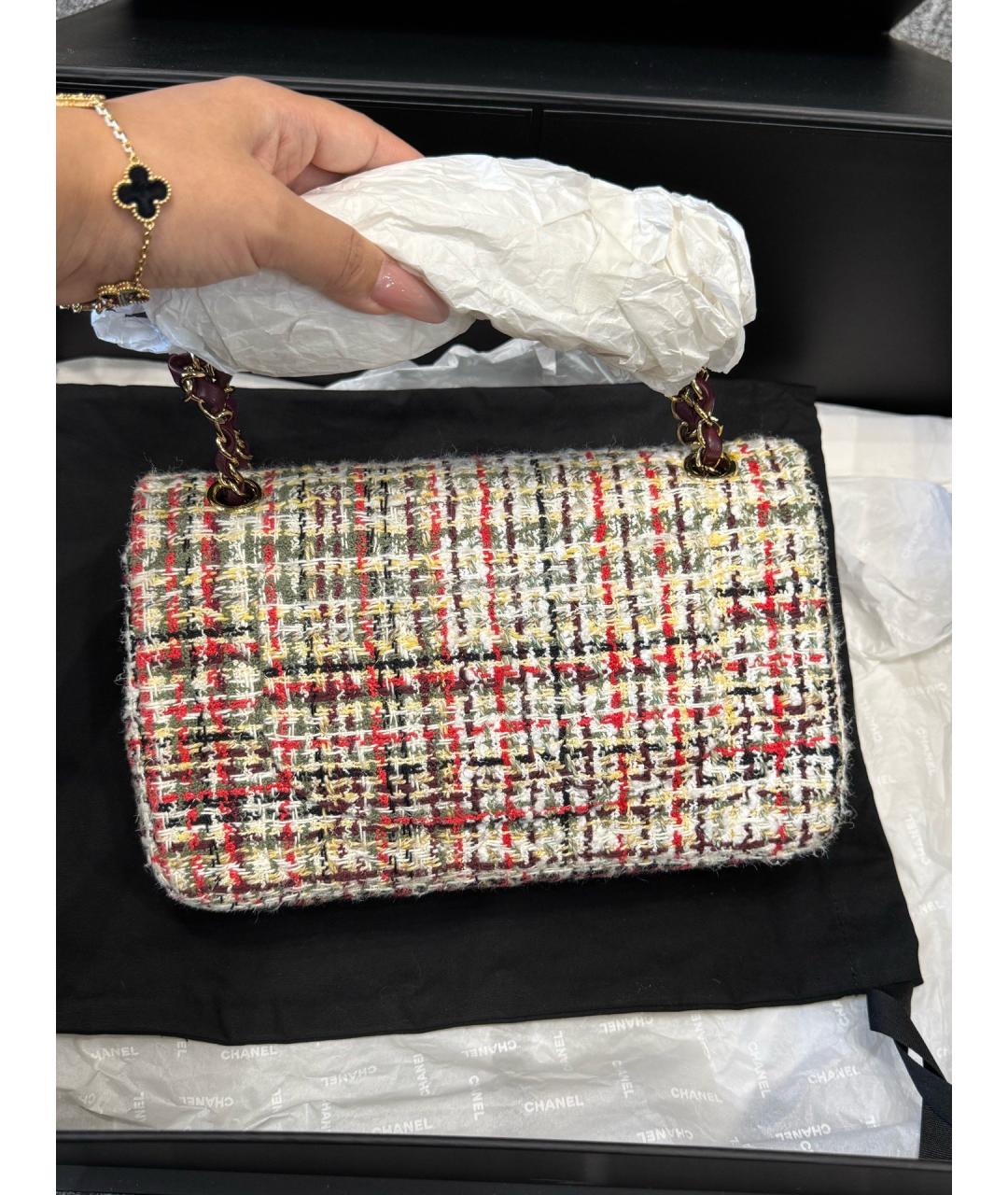 CHANEL Мульти твидовая сумка через плечо, фото 3