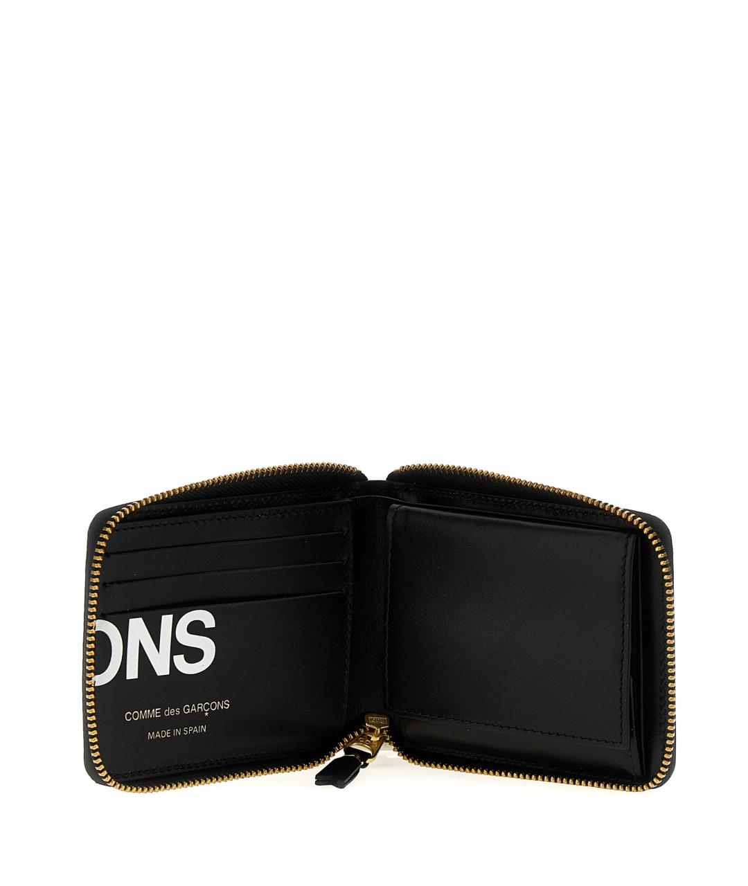 COMME DES GARÇONS WALLET Черный кожаный кошелек, фото 3