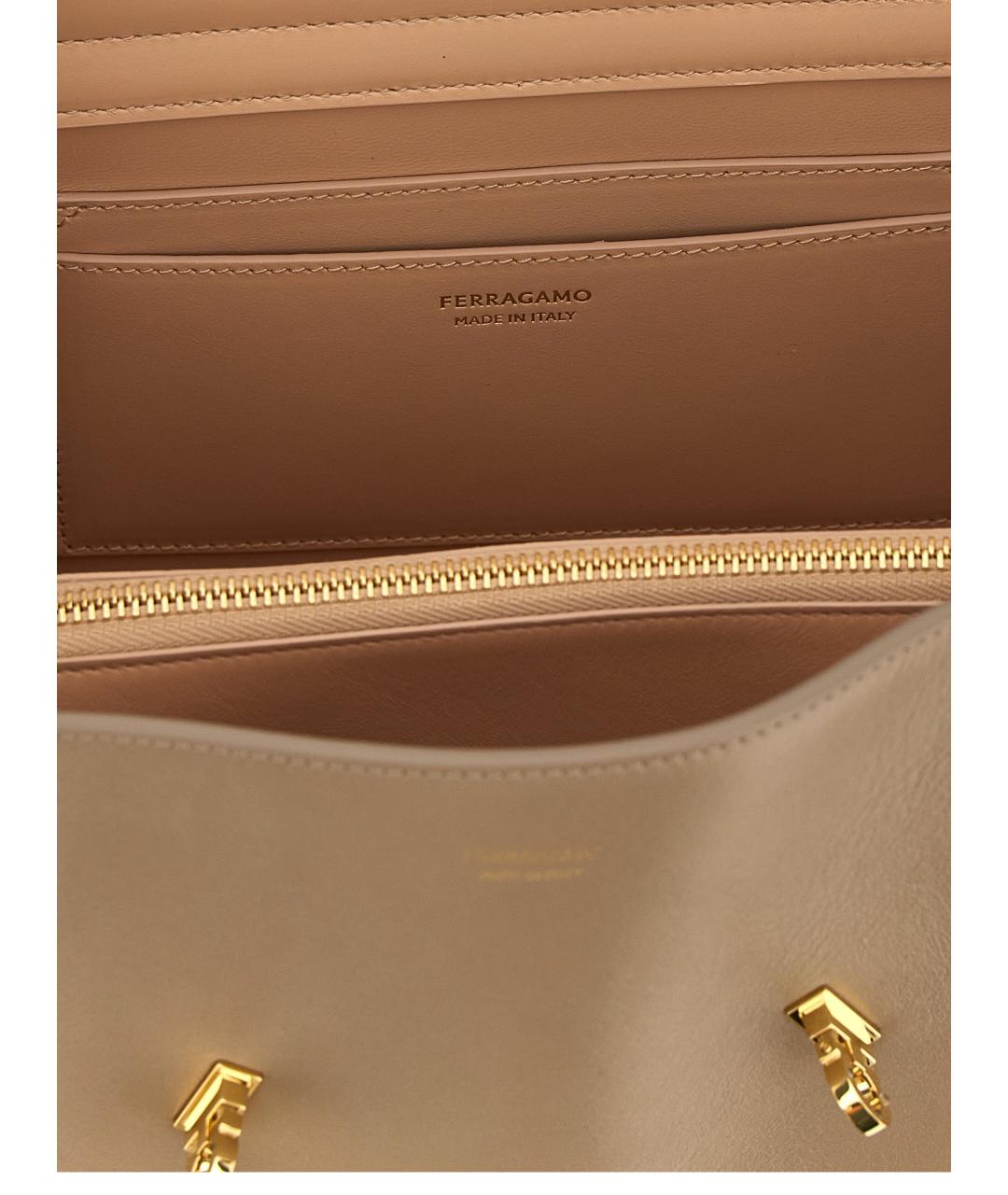 FERRAGAMO Розовая кожаная сумка через плечо, фото 4