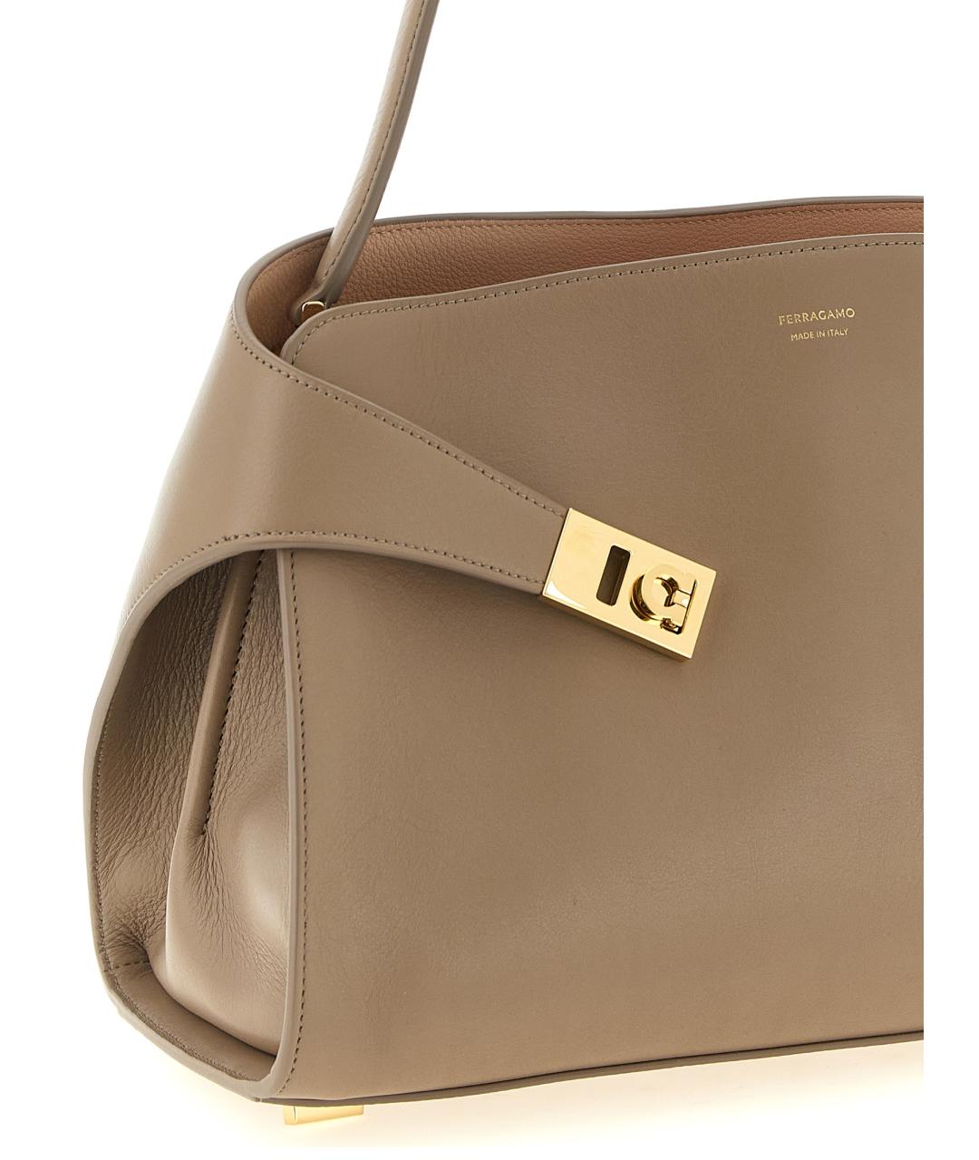 FERRAGAMO Розовая кожаная сумка через плечо, фото 3