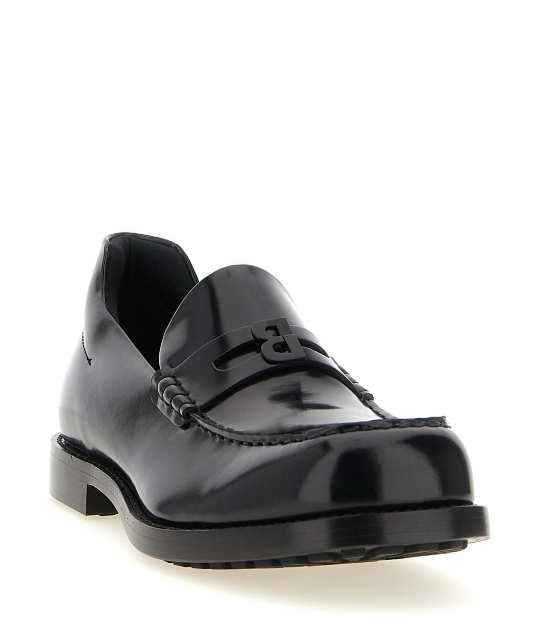 BALENCIAGA Черные кожаные лоферы, фото 2