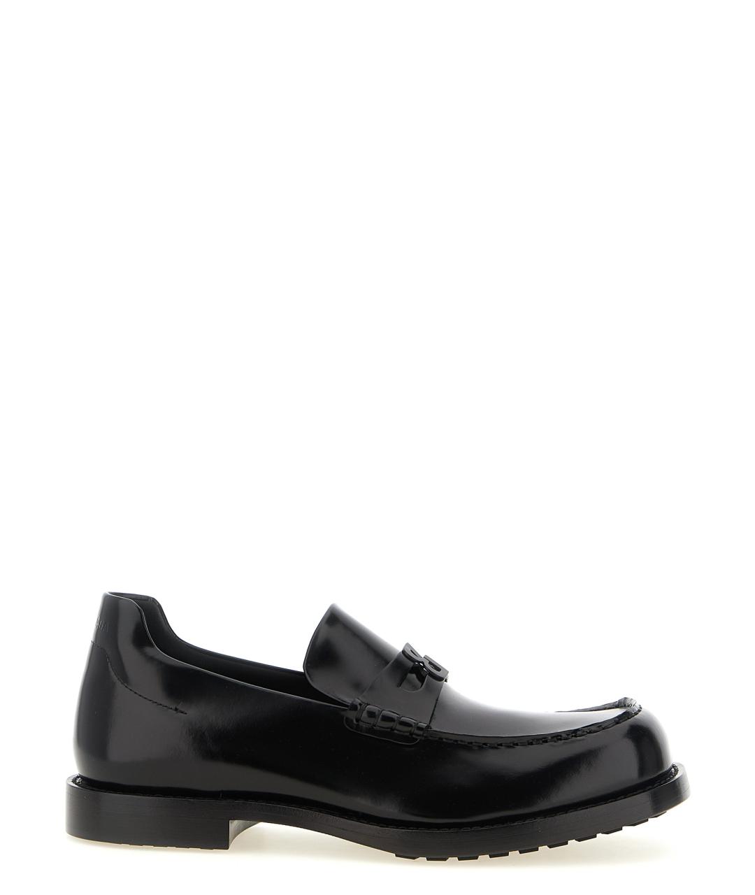 BALENCIAGA Черные кожаные лоферы, фото 1
