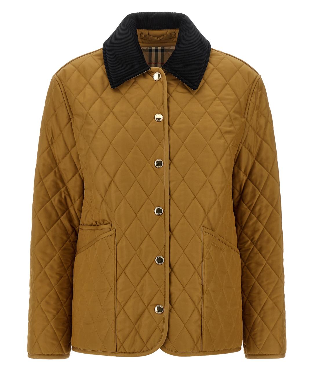 BURBERRY Бежевая полиэстеровая куртка, фото 1
