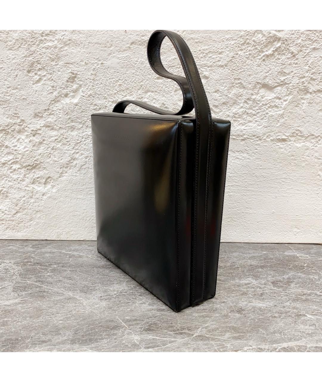 LOEWE Черная кожаная сумка тоут, фото 4