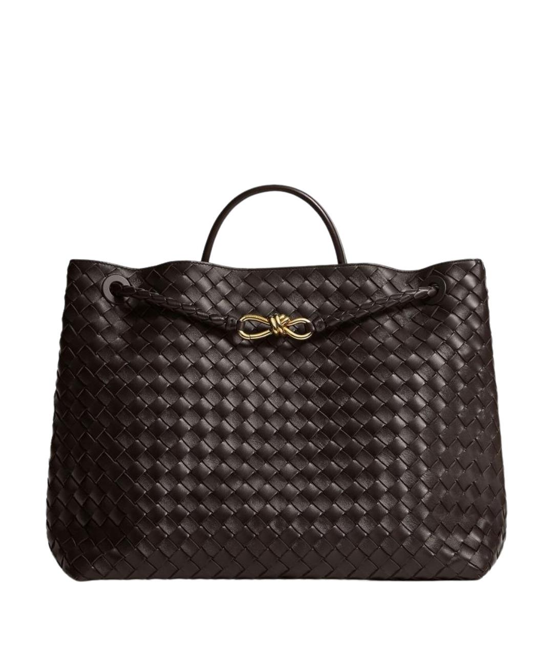 BOTTEGA VENETA Коричневая кожаная сумка тоут, фото 1