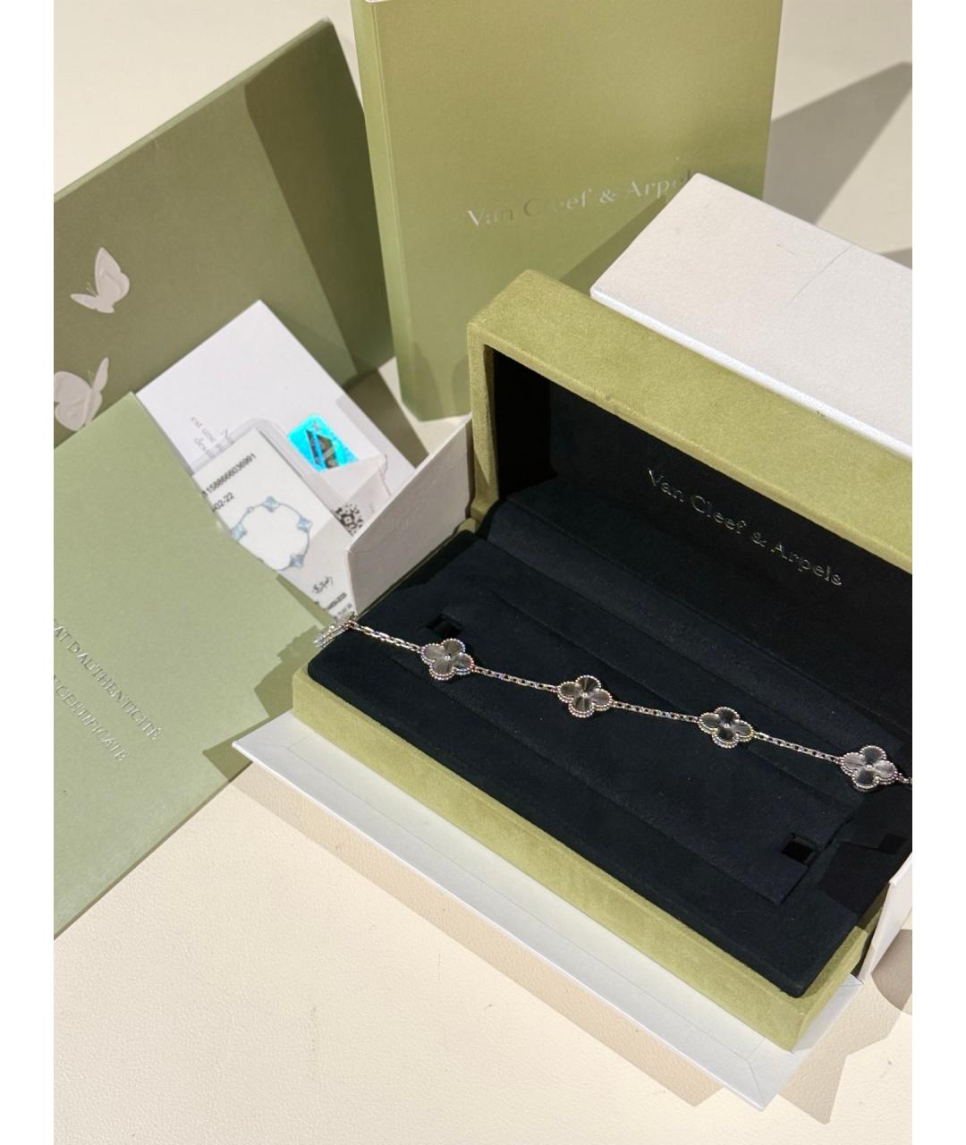 VAN CLEEF & ARPELS Серебряный браслет из белого золота, фото 4