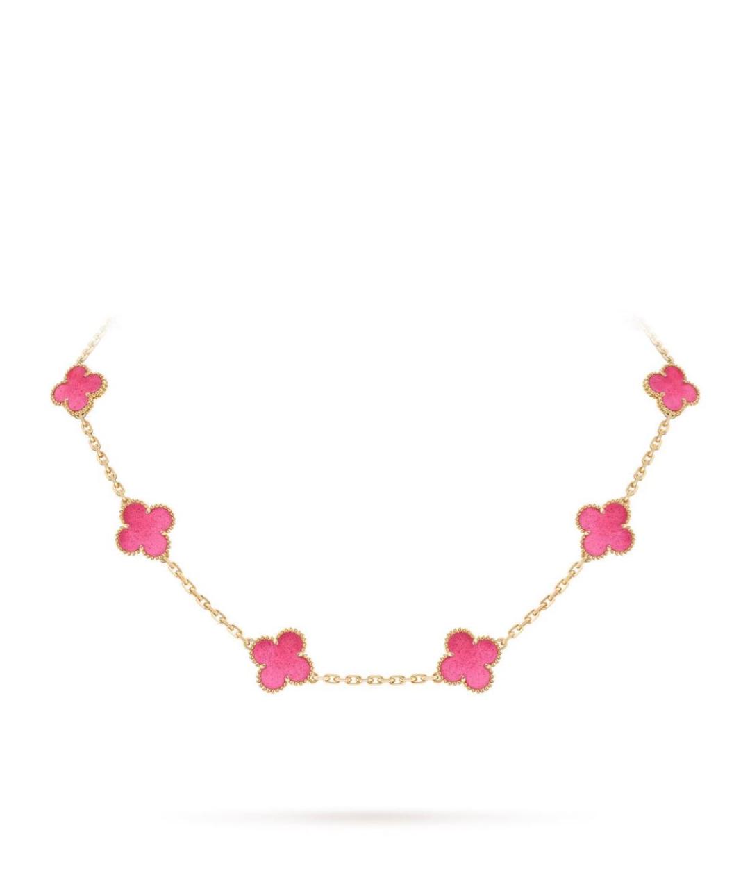 VAN CLEEF & ARPELS Розовое колье из желтого золота, фото 1