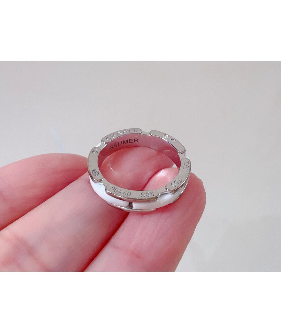 CHANEL Серебряное кольцо из белого золота, фото 5