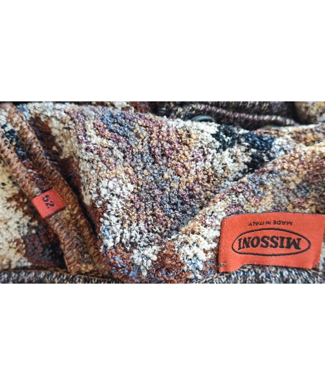 MISSONI Коричневая шерстяная жилетка, фото 6