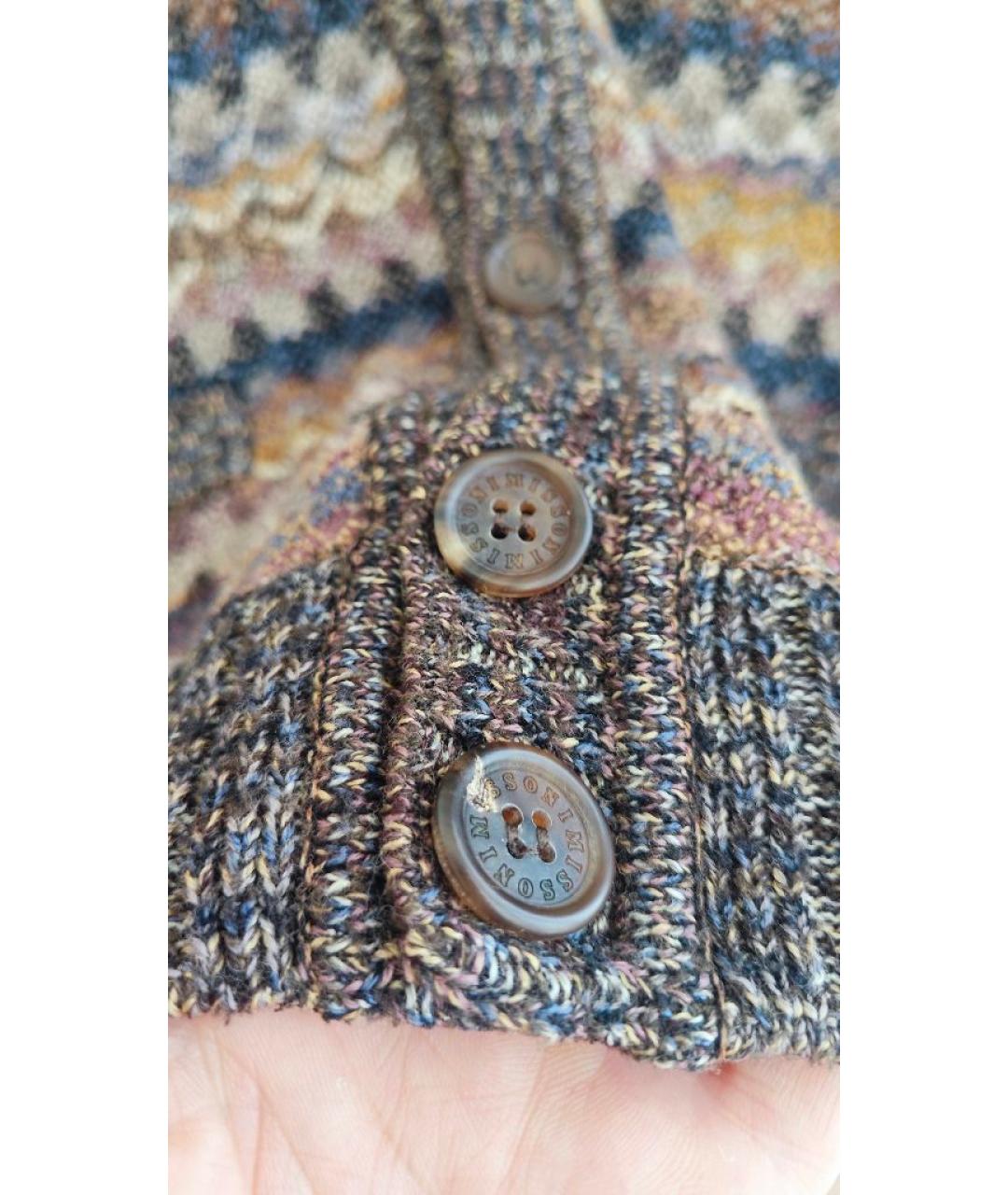 MISSONI Коричневая шерстяная жилетка, фото 4