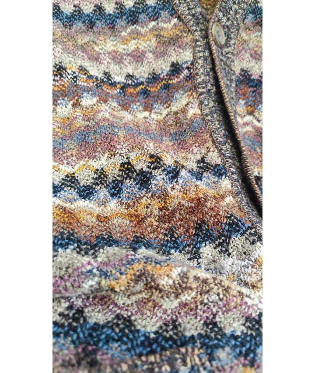 MISSONI Коричневая шерстяная жилетка, фото 8
