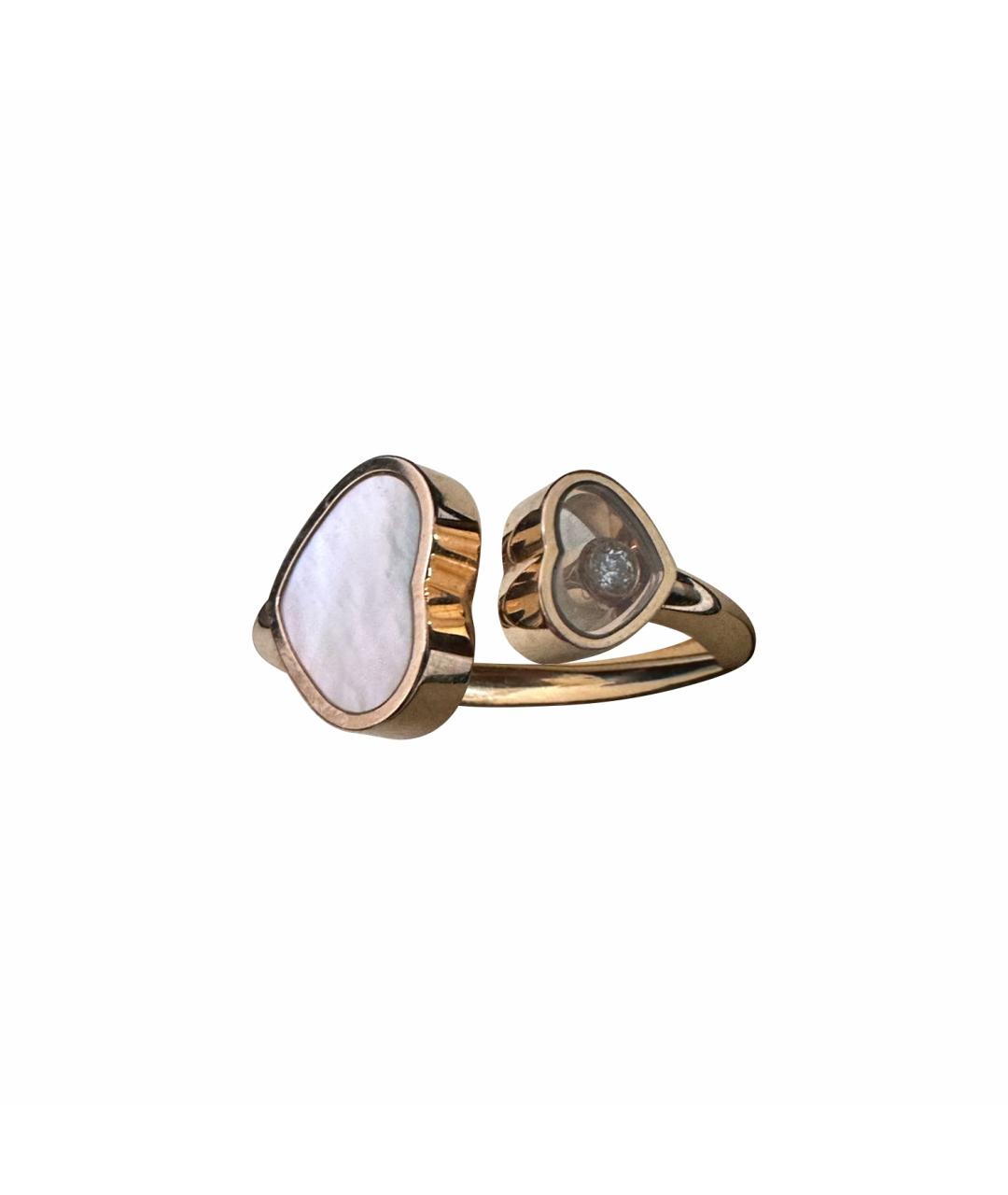 CHOPARD Белое кольцо из розового золота, фото 1