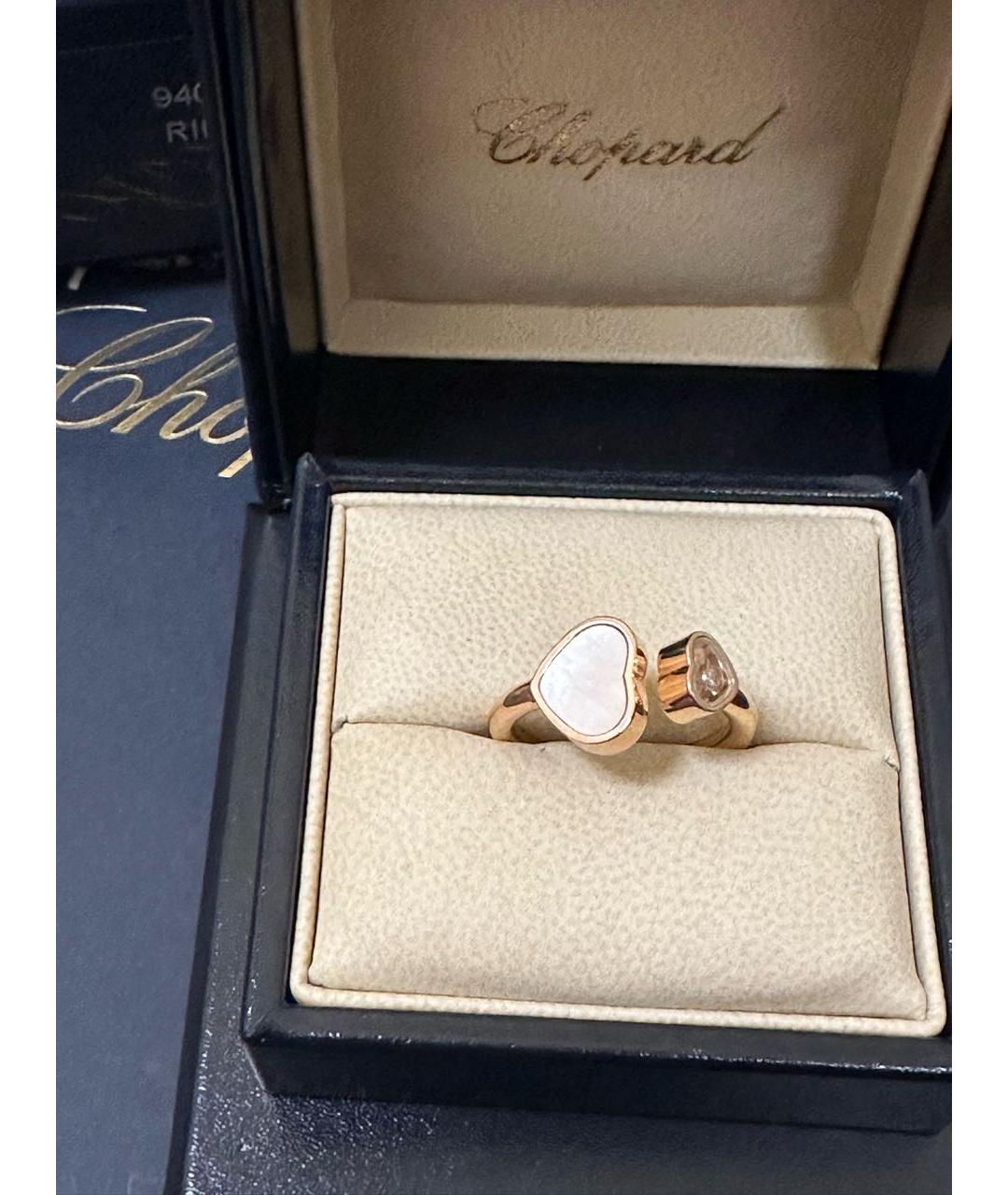 CHOPARD Белое кольцо из розового золота, фото 4