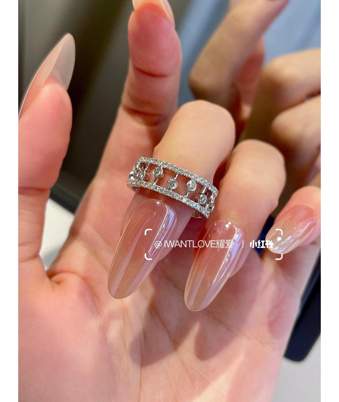 DE BEERS Серебряное кольцо из белого золота, фото 7